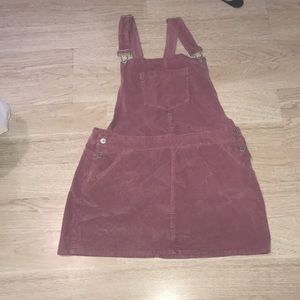 Mauve pink overall dress